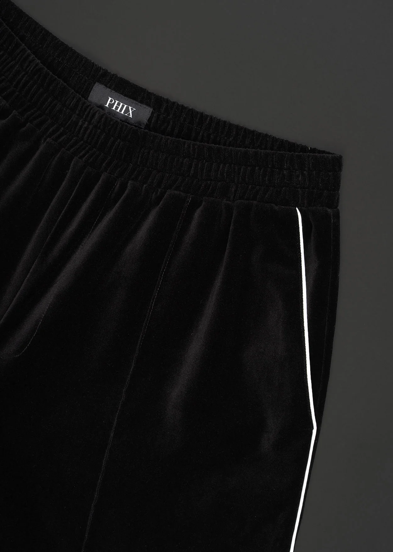 Black 70s Velvet Western Wide Leg Trousers - Image 3