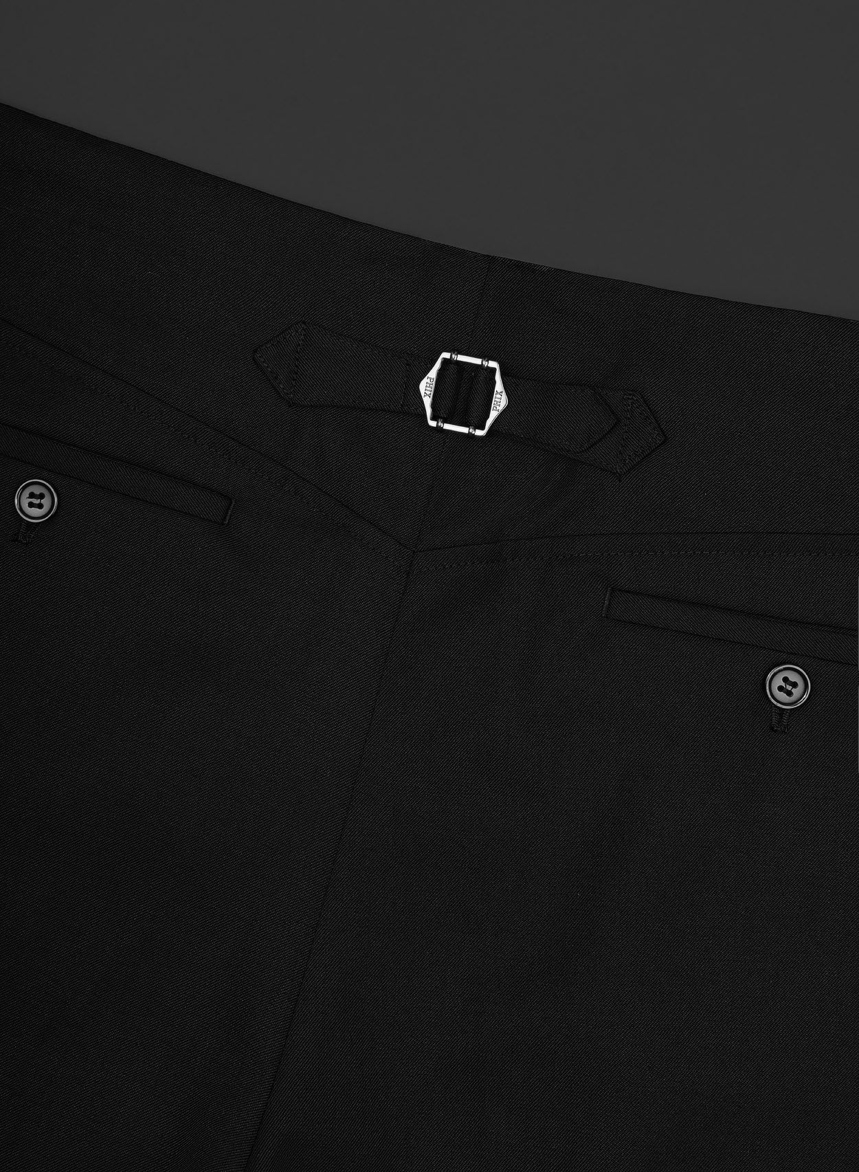 Black Pleated No Waistband Flare Trouser - Image 4