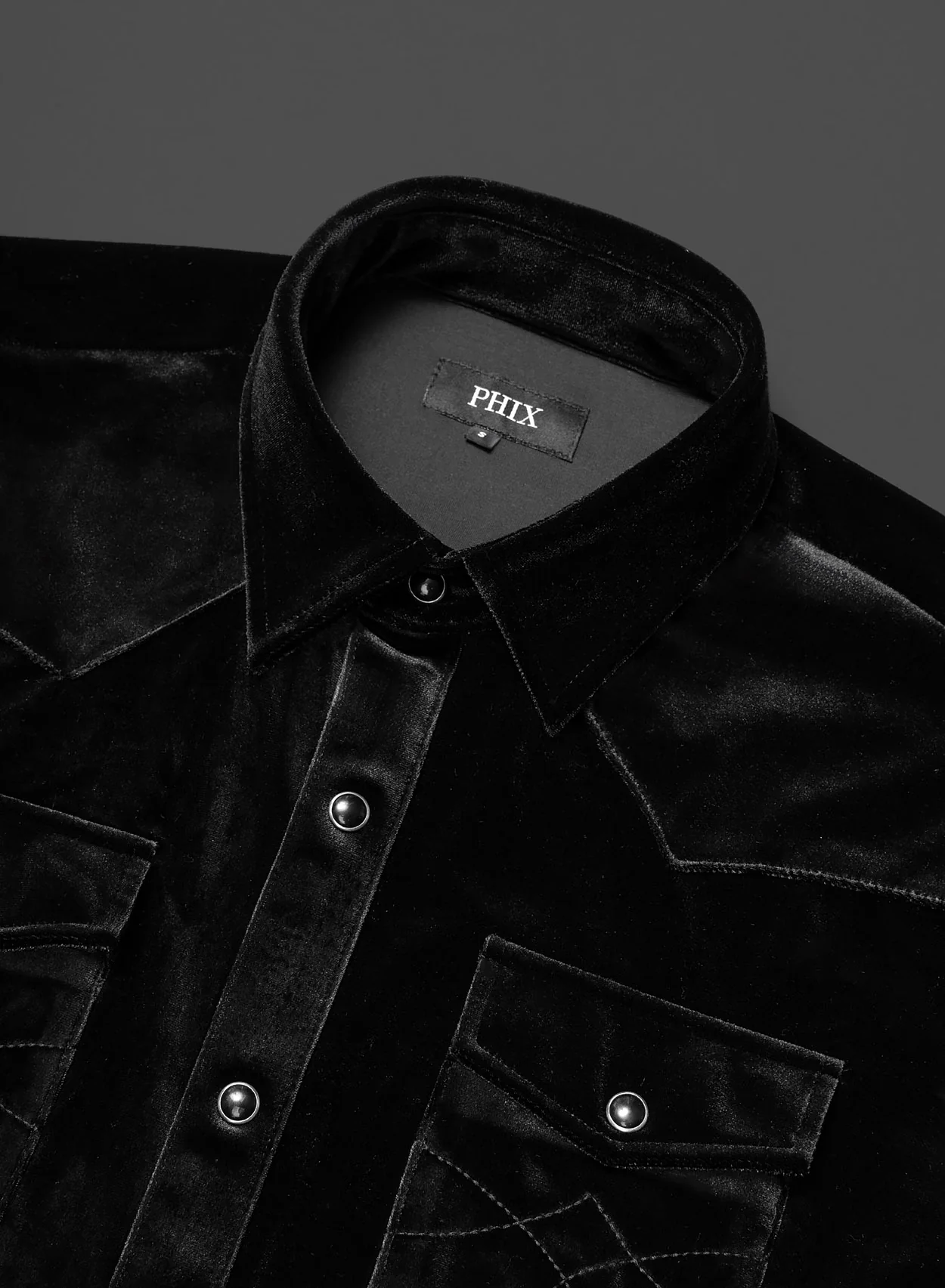 Black Velvet 70's Western Shirt - Image 4