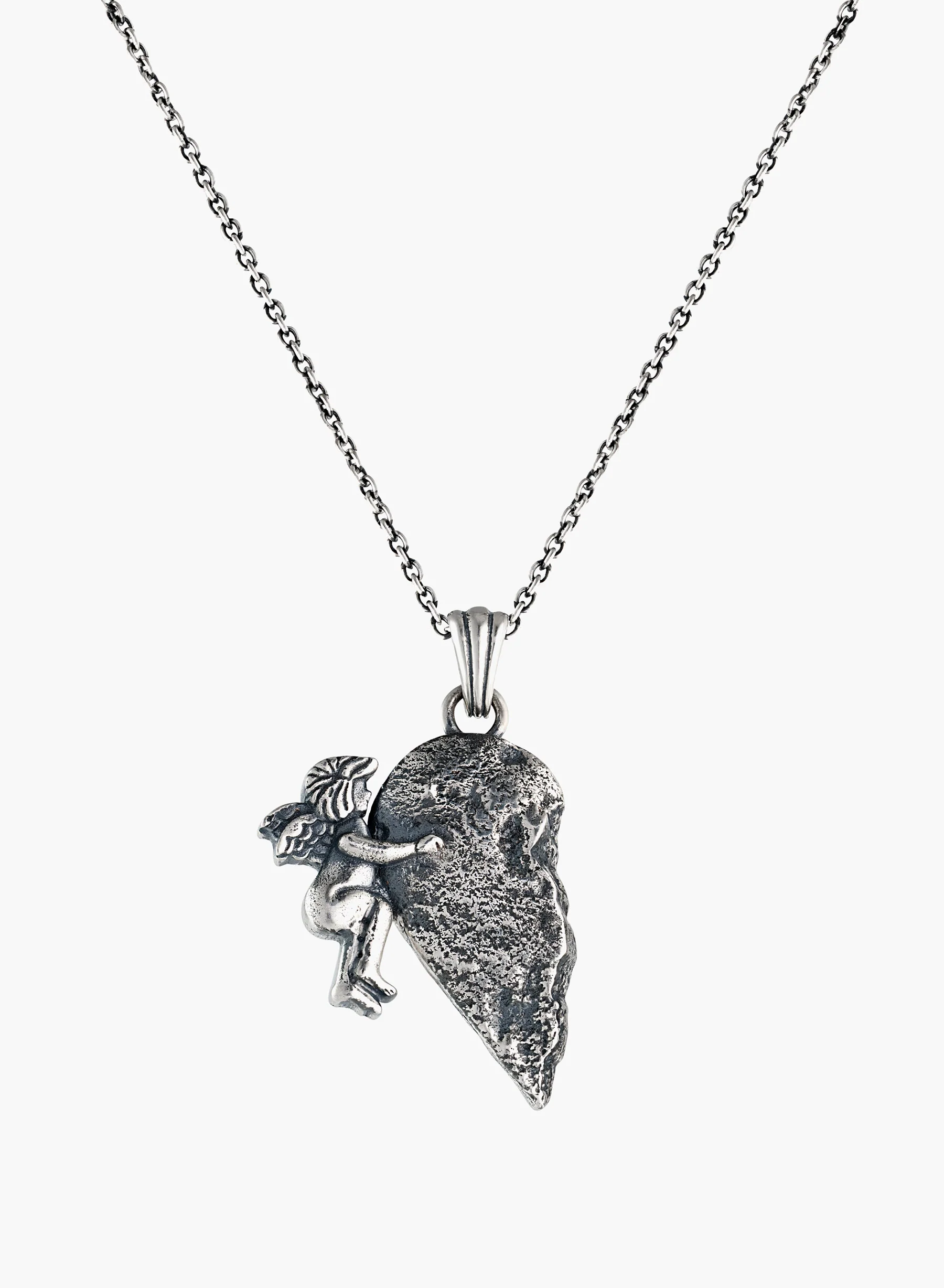 Silver Twin Hearts Lovers Pendant - Image 5