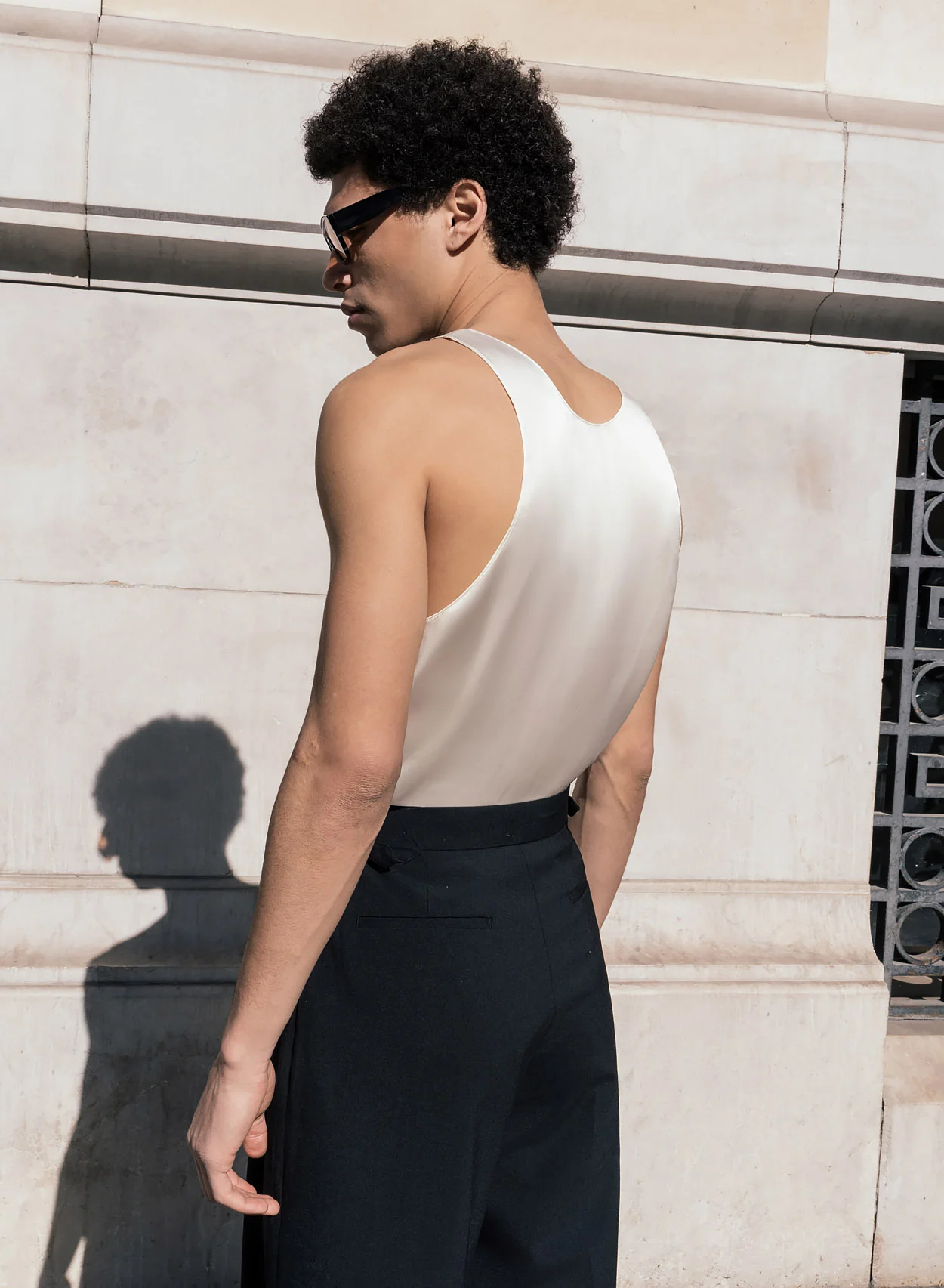 Ivory Silk Tailored Vest - Image 4