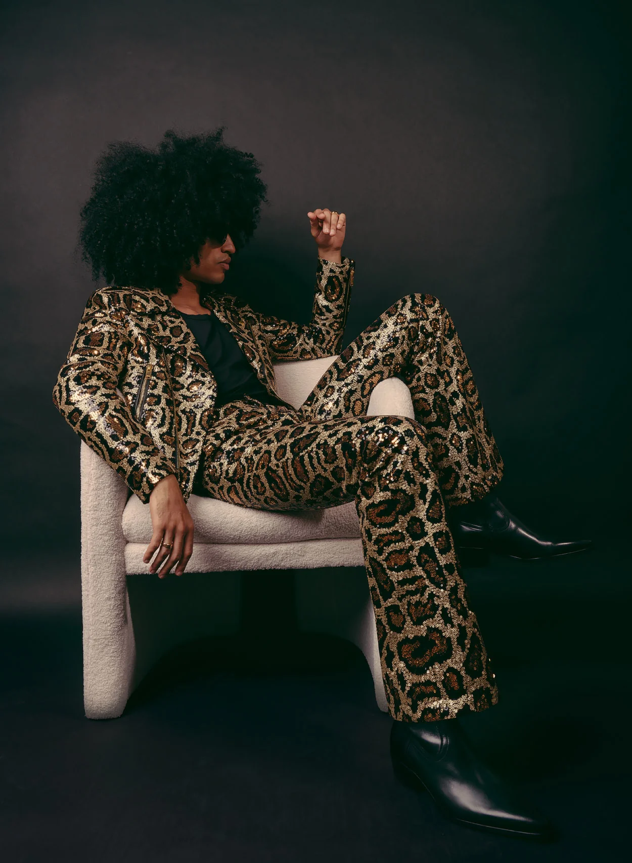 Leopard Sequin Flares - Image 5