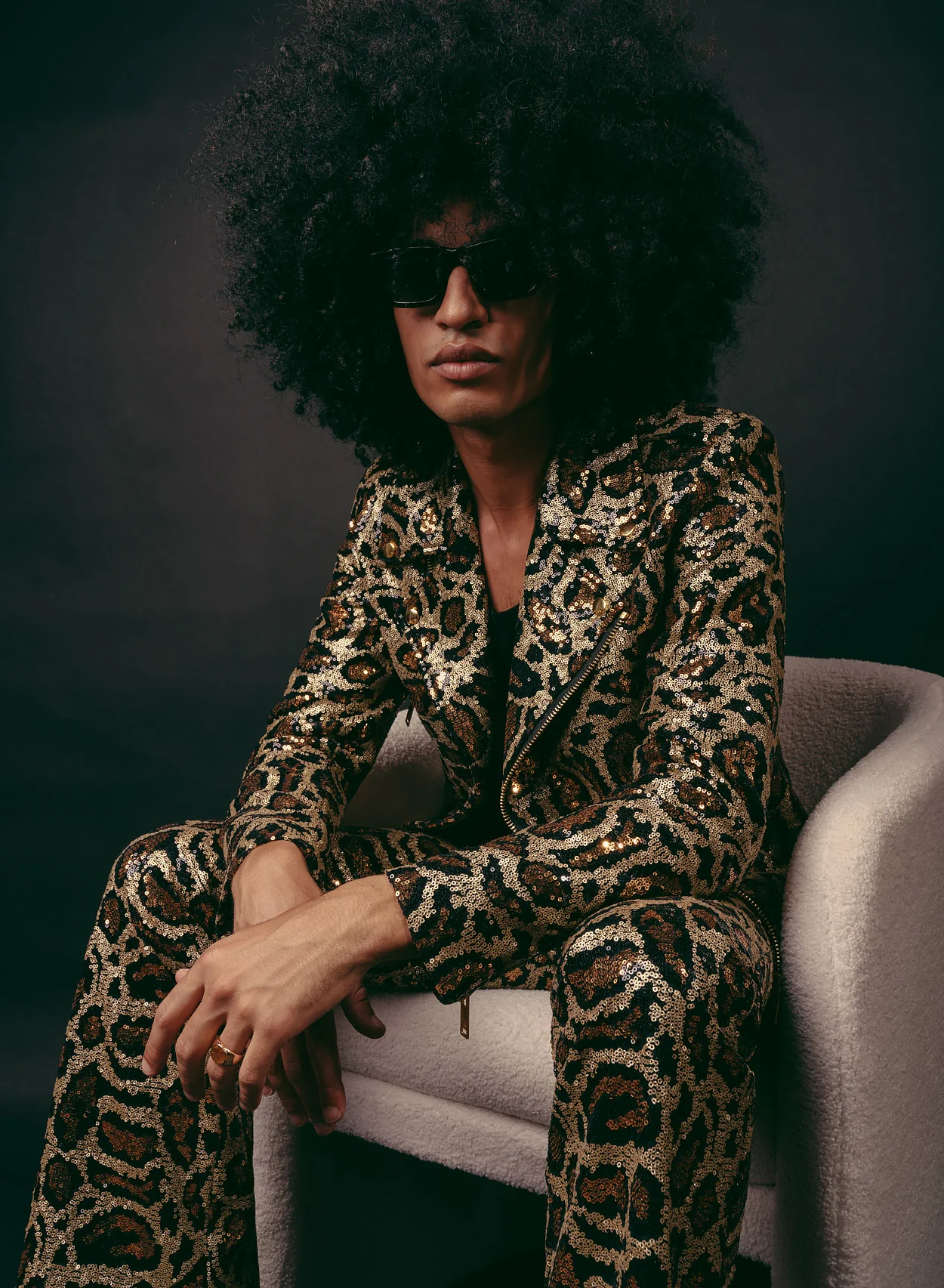 Leopard Sequin Flares - Image 8