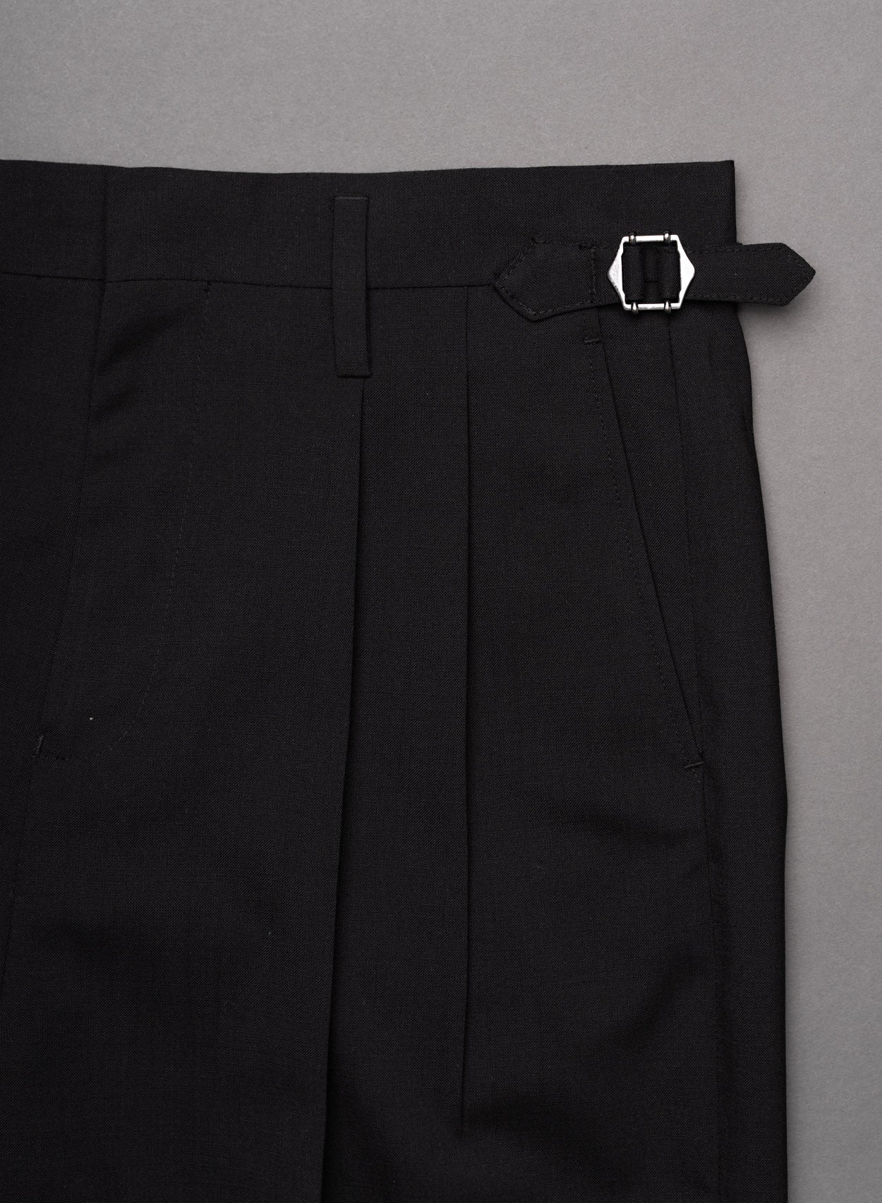 Black High Waisted Side Buckle Flare Trousers - Image 5