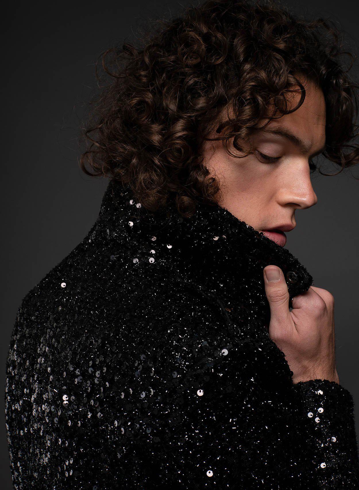 Sequin Biker Jacket - Image 8