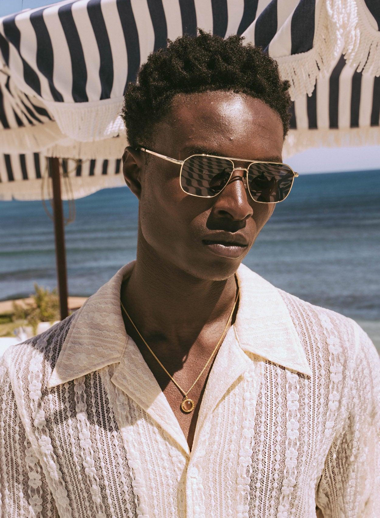 Off White Lace Cuban 70's Shirt - Image 2