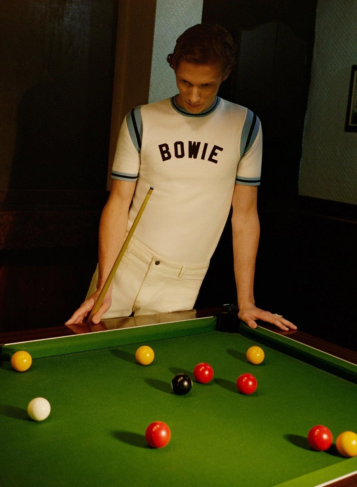Phix X David Bowie Off-White Cotton Ribbed 70s Polo - Image 2