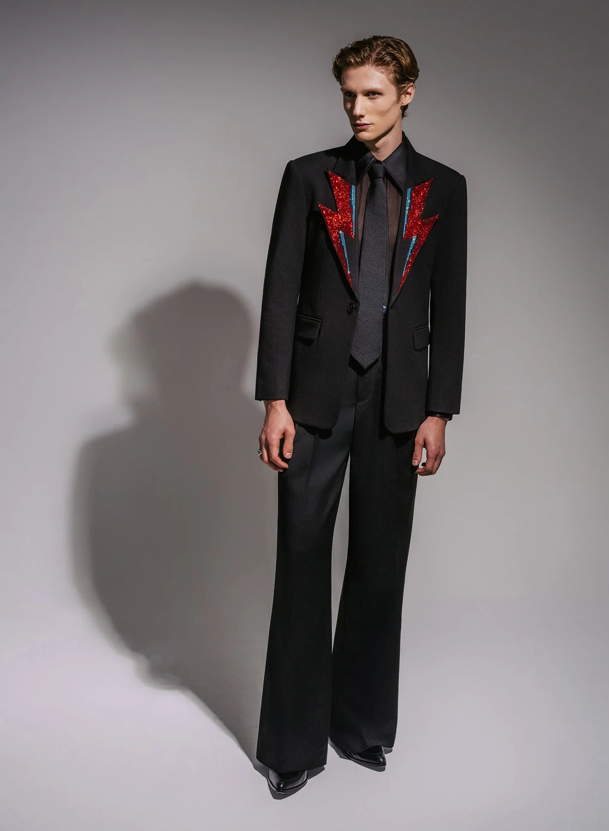 Phix X David Bowie Rhinestone Bolt Blazer - Image 2