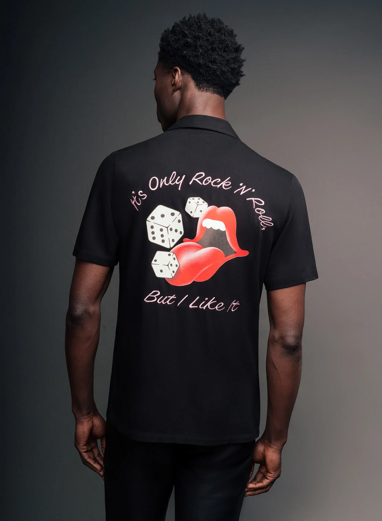 Phix X Rolling Stones It's Only Rock N Roll Viscose Cuban Shirt