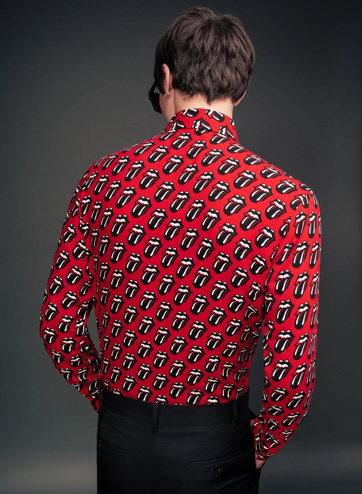 Phix X Rolling Stones Red Tongue Viscose Shirt - Image 5