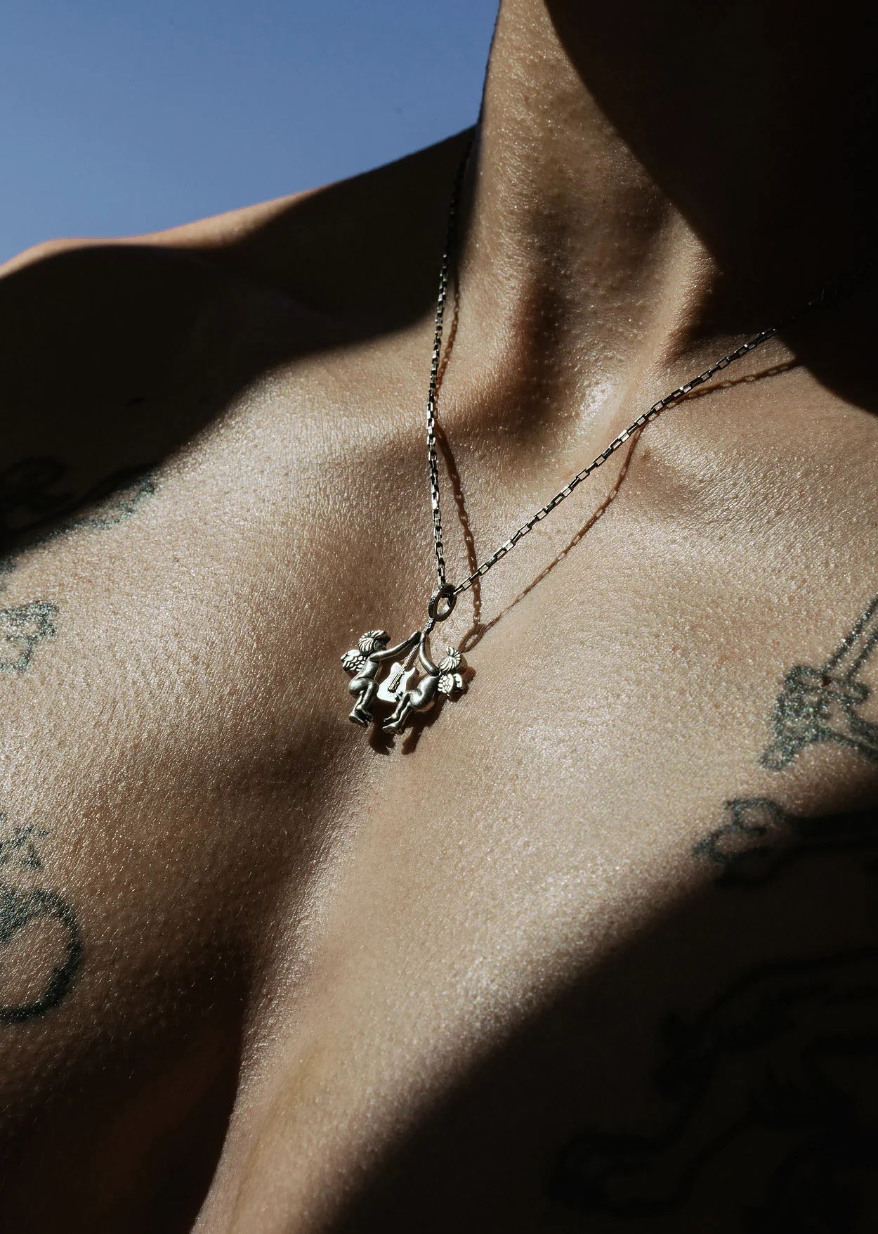 Silver Celestial Strings Pendant Necklace - Image 4