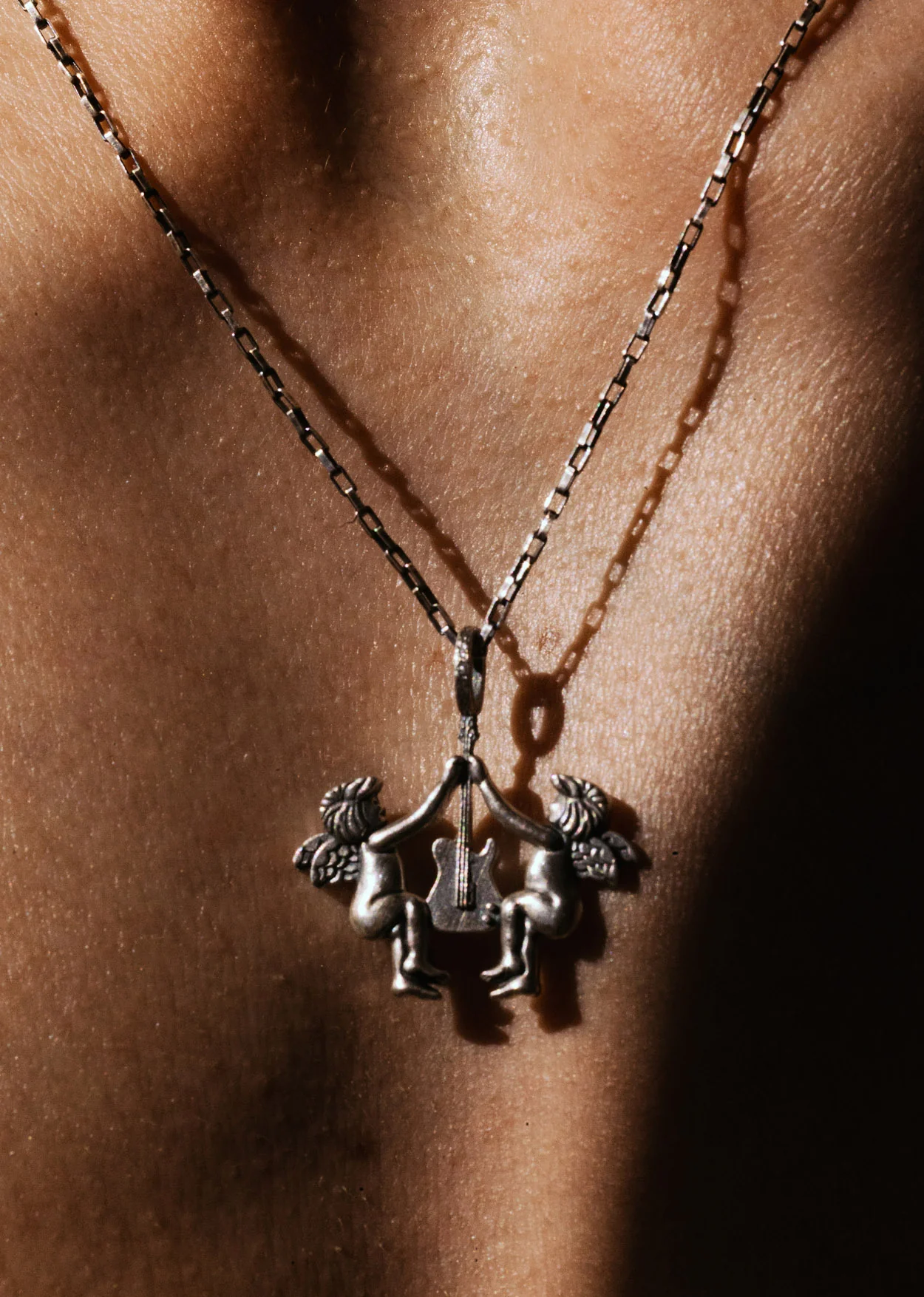 Silver Celestial Strings Pendant Necklace - Image 5
