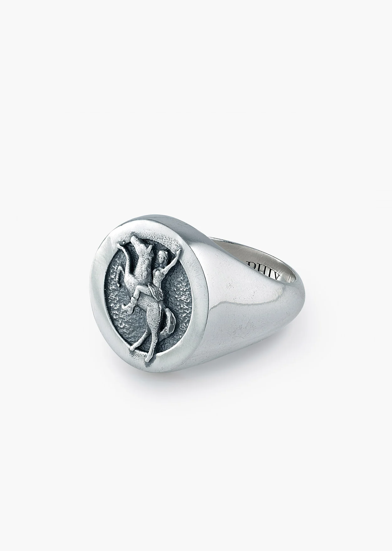 Silver Horse Western Signet Ring - Image 2