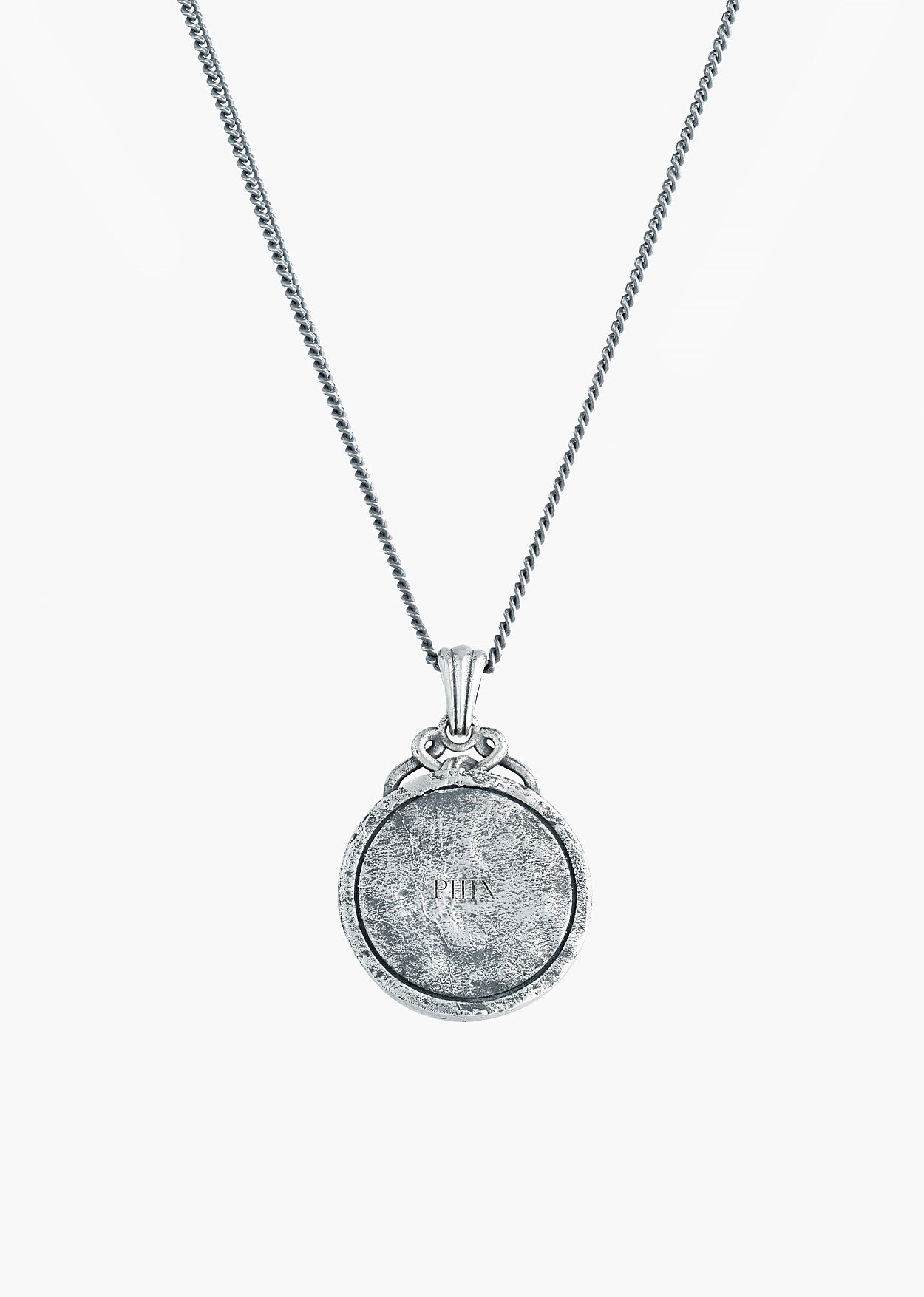 Silver Roulette Pendant Necklace - Image 3