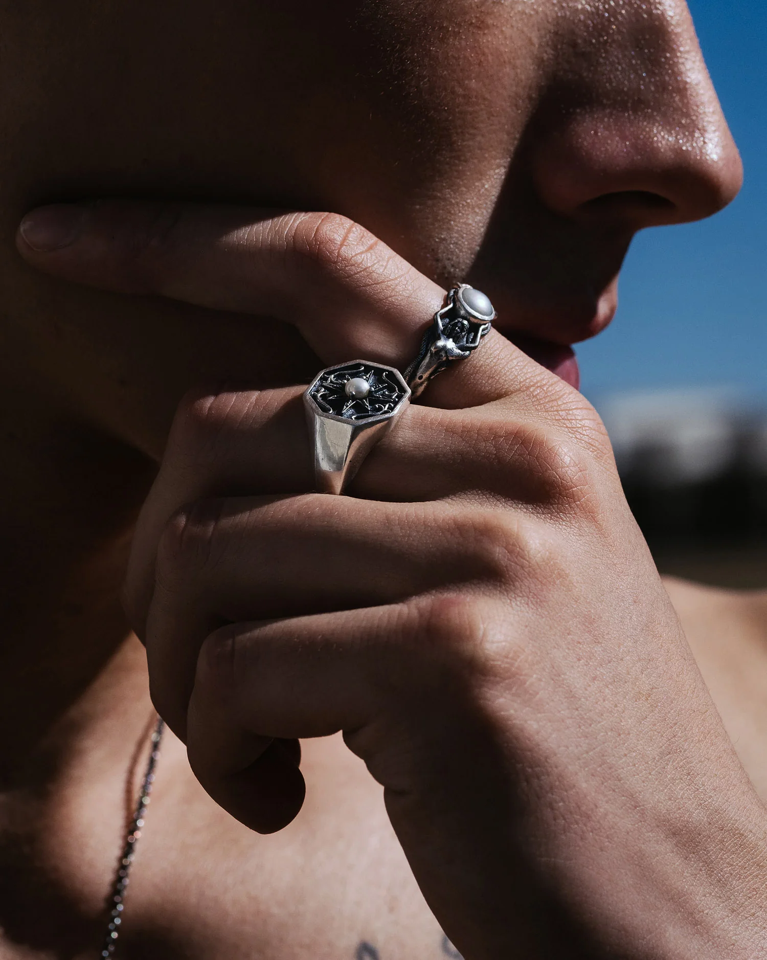 Silver Serpent Muse Ring - Image 7