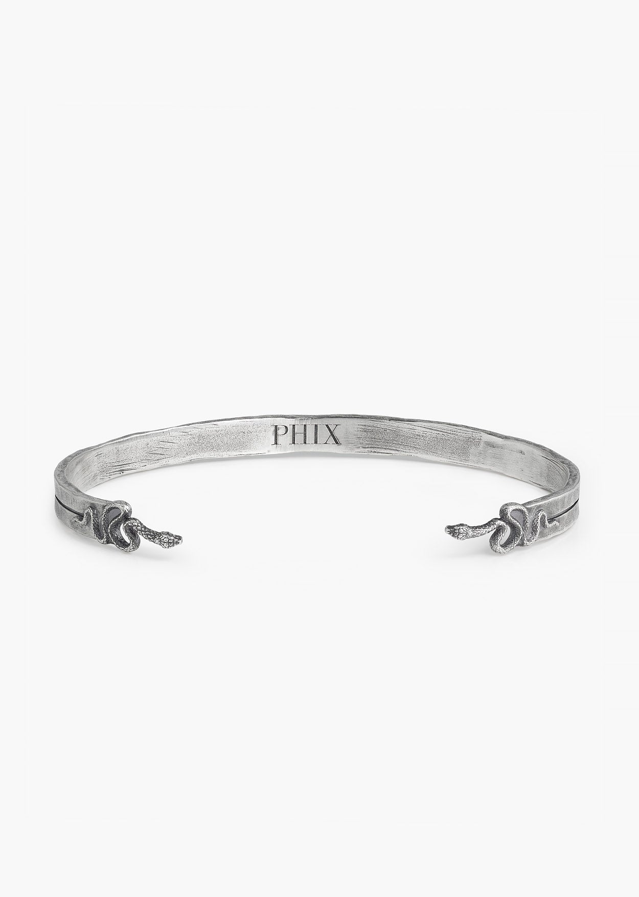 Silver Snake Cuff Bangle - Image 3
