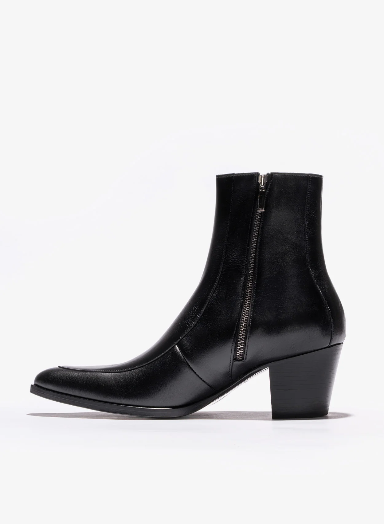 Soho 60mm Black Leather Boots - Image 4