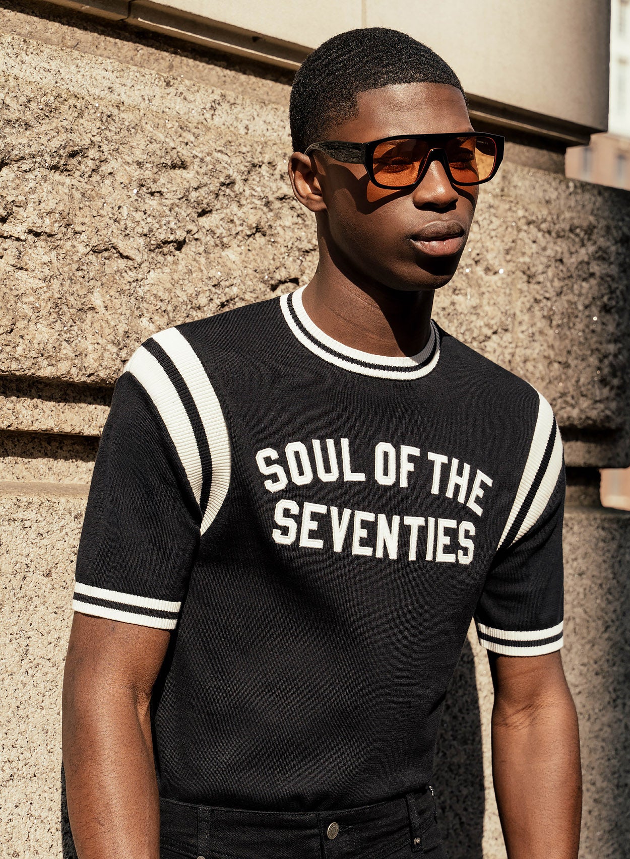 Soul Of The Seventies Black Polo Shirt - Image 3