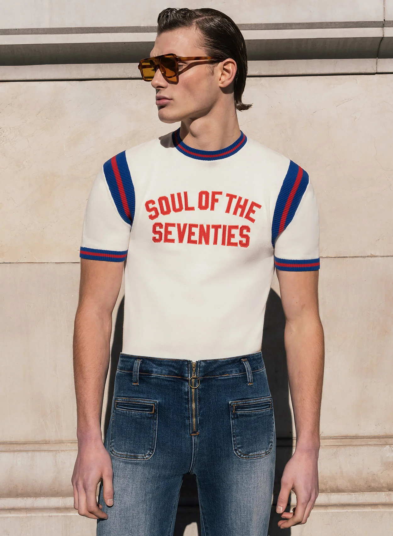 Soul Of The Seventies White Polo Shirt - Image 4