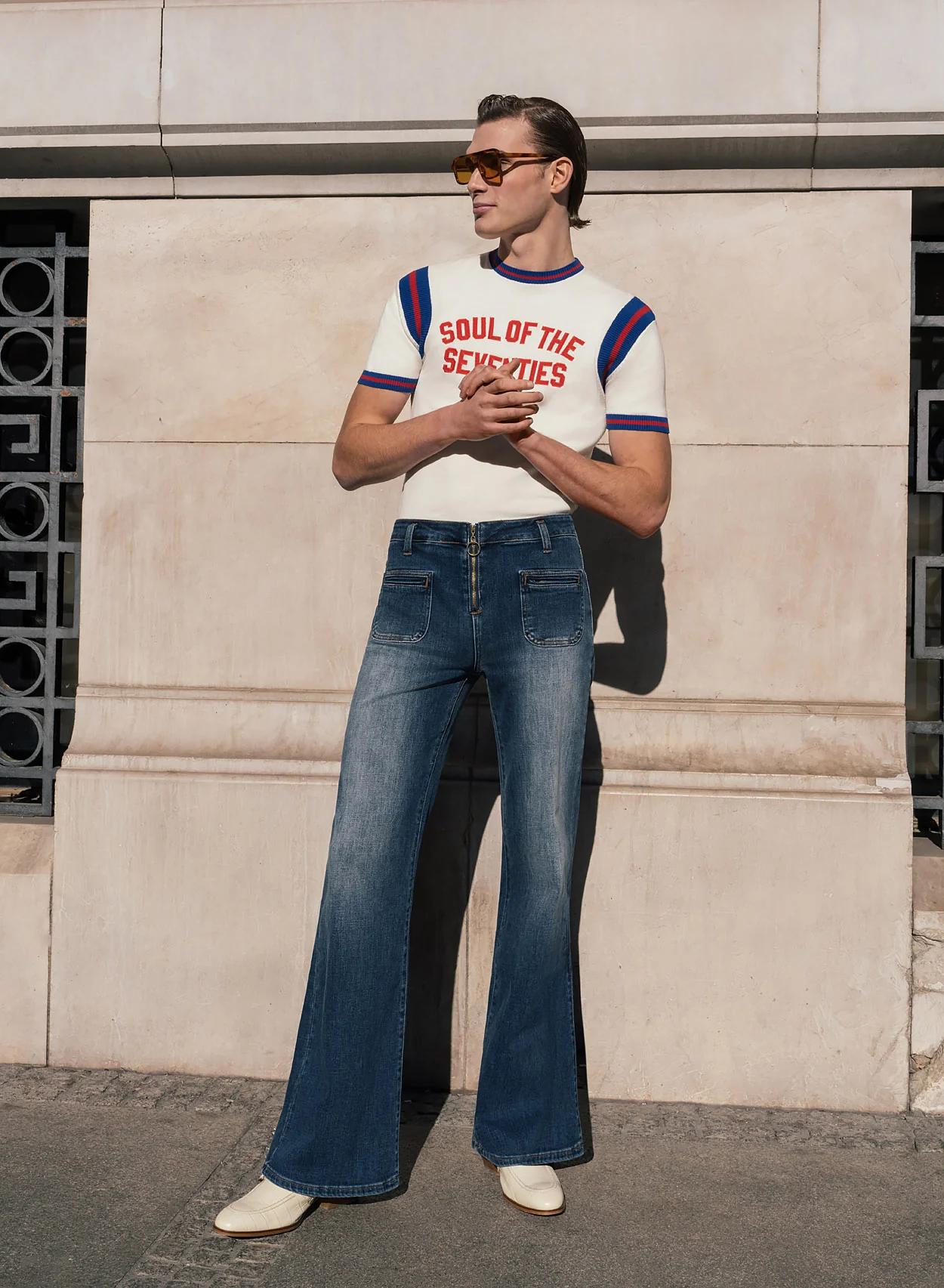 Soul Of The Seventies White Polo Shirt - Image 5